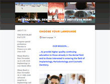 Tablet Screenshot of internationaldentalimplantinstitute.com